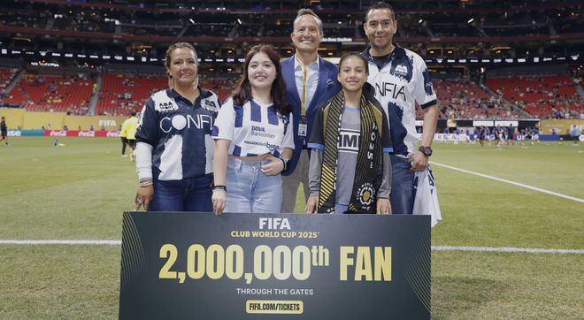 幸運降臨！FIFA贈票世俱杯，贈四張門票給第200萬位觀眾。